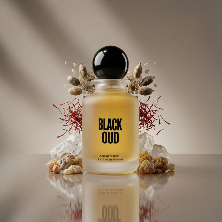Black Oud Eau de Parfum – Intense Musk, Saffron & Smoky Incense
