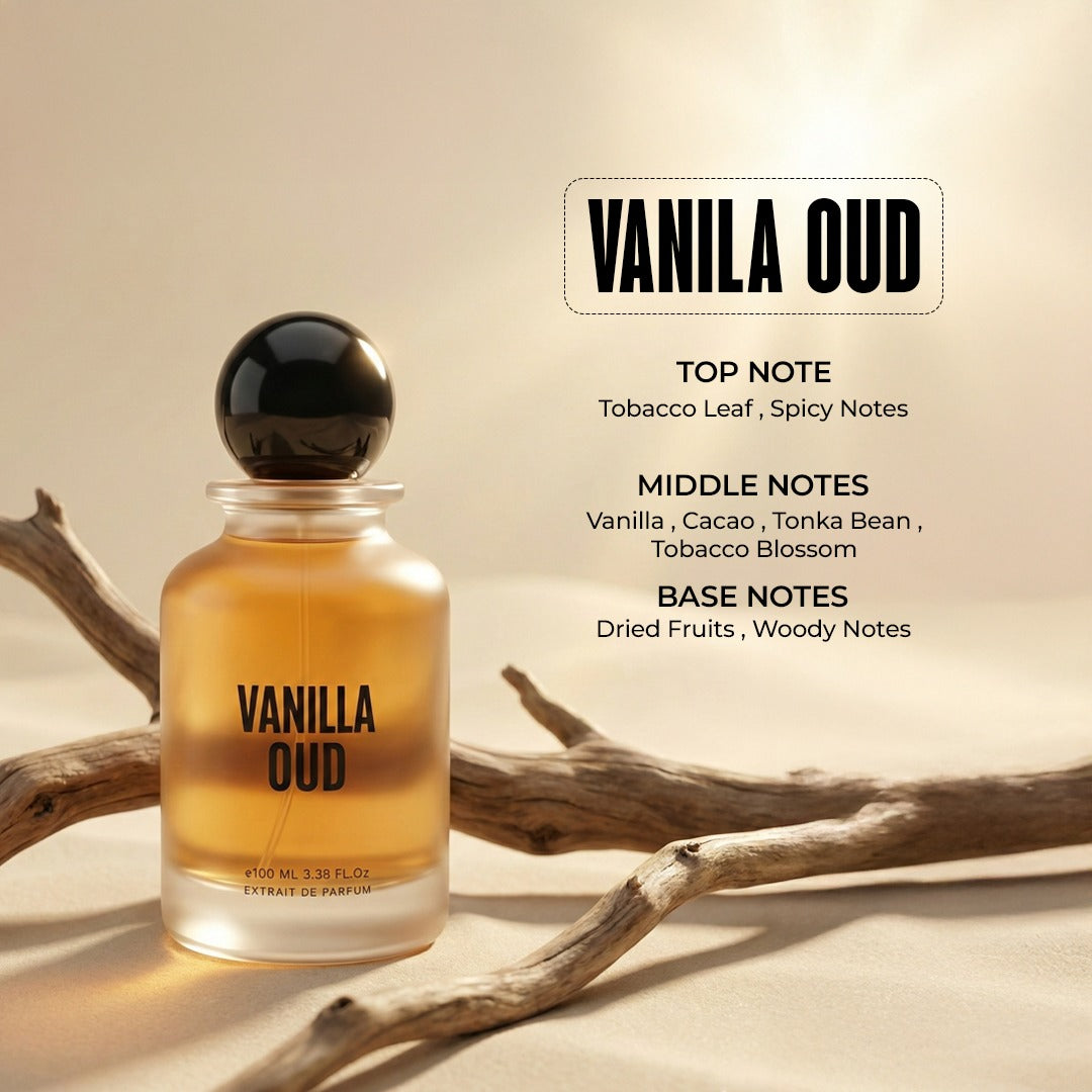 Vanilla Oud Luxury Fragrance 100 ML – Opulent Tobacco, Cacao & Creamy – AL OUD INDIA