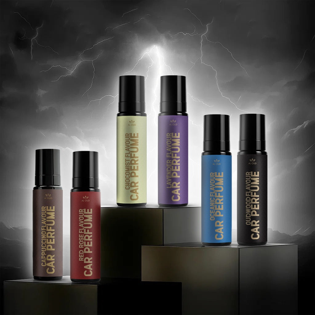 Al Oud Signature Collection Car Perfume Combo (Pack of 6) | The Ultimate Fragrance Wardrobe for Your Car