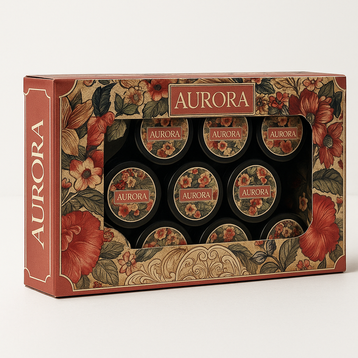 Paris Aroma Premium Perfumed Solid Body Cream Aurora – 3 x 10gm Long-Lasting Citrus Vanilla Solid Cream Set – Cosmetic Body Cream for Daily Fragrance