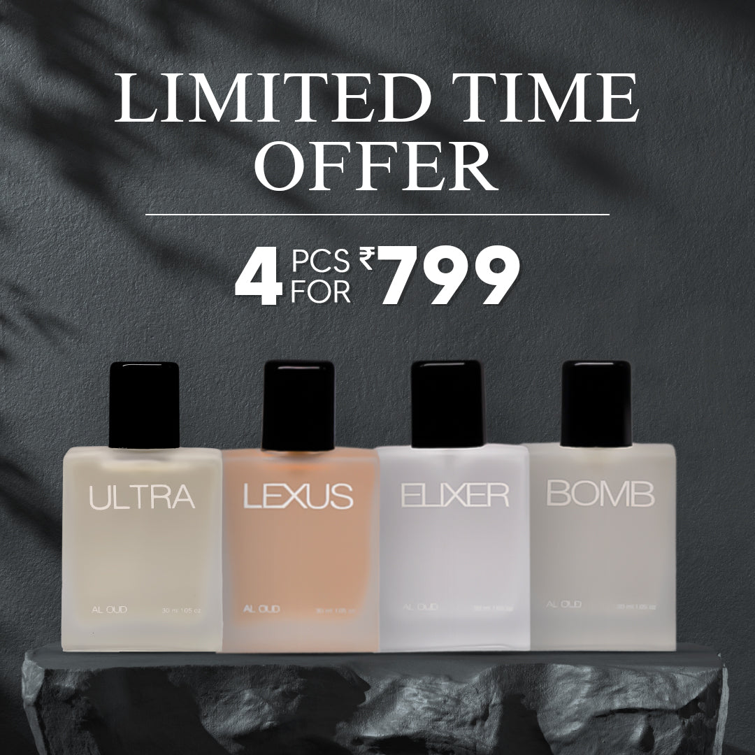 Al Oud Combo 4Pc Perfume Set Offer (Elixer,Bomb,Lexus,Ultra)