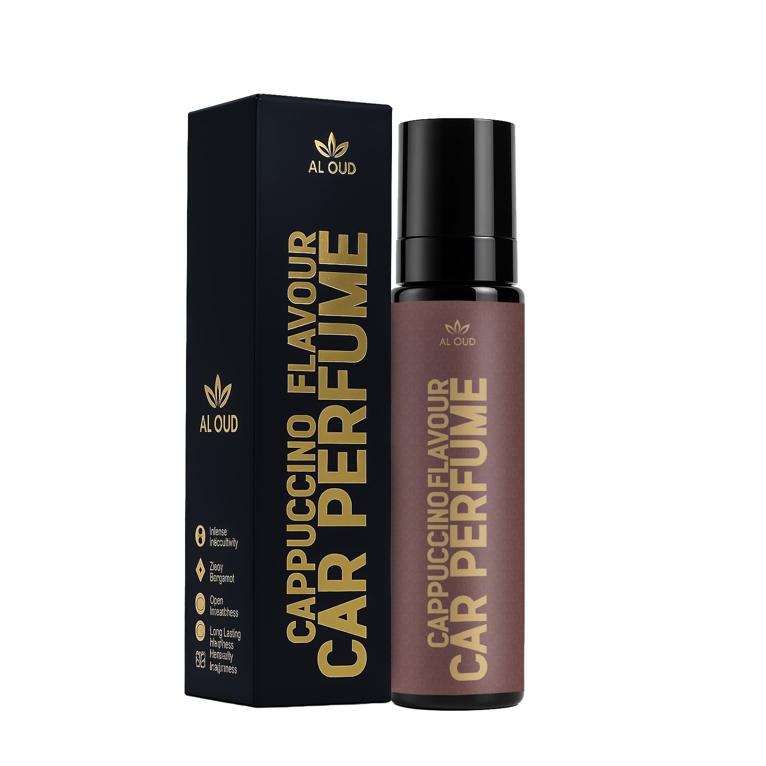 Al Oud Cappuccino Car Perfume | Aromatic Coffee, Creamy Vanilla & Musky Scent | 100ml
