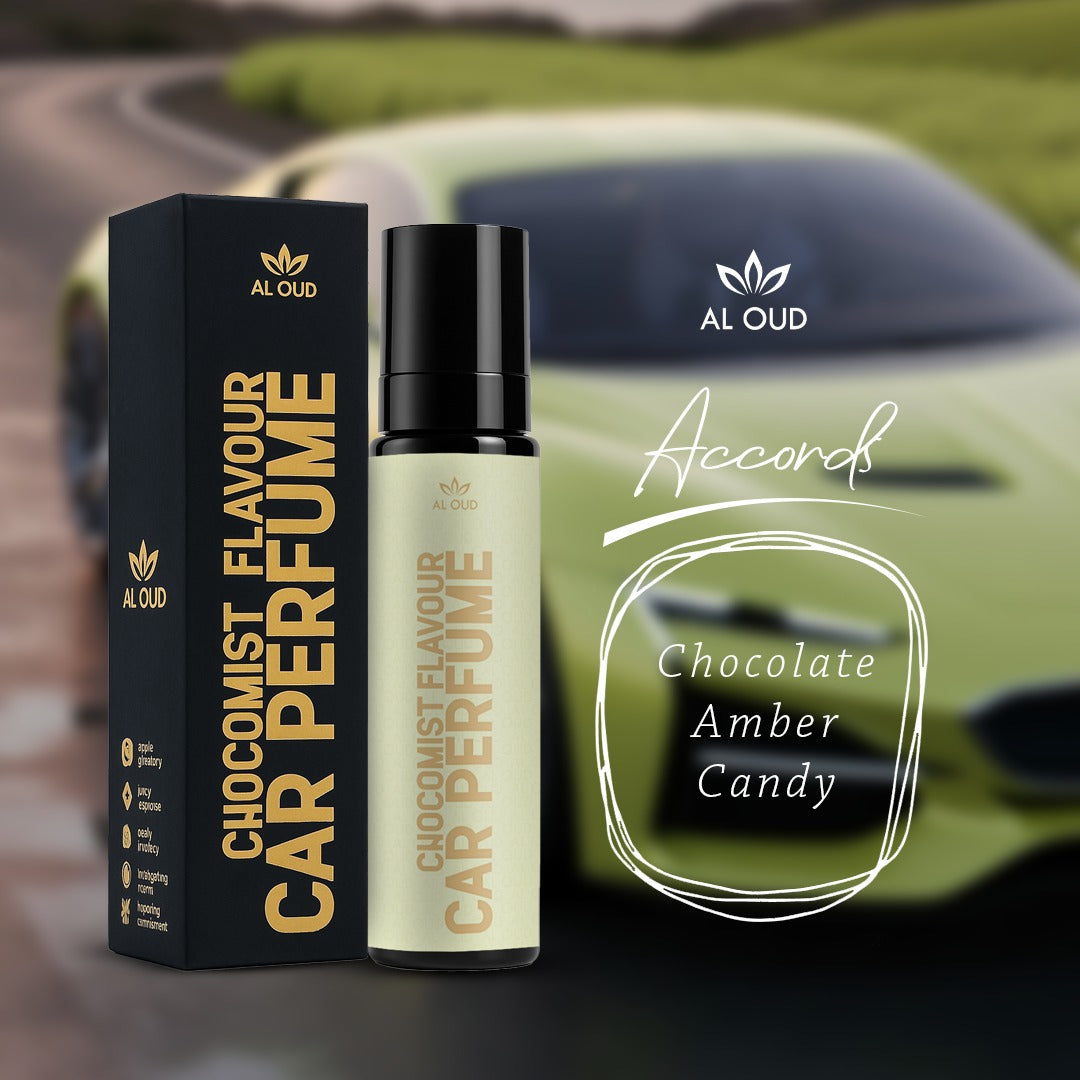 Al Oud Chocomist Car Perfume | Delicious Chocolate, Candy & Warm Amber Gourmand Scent | 100ml