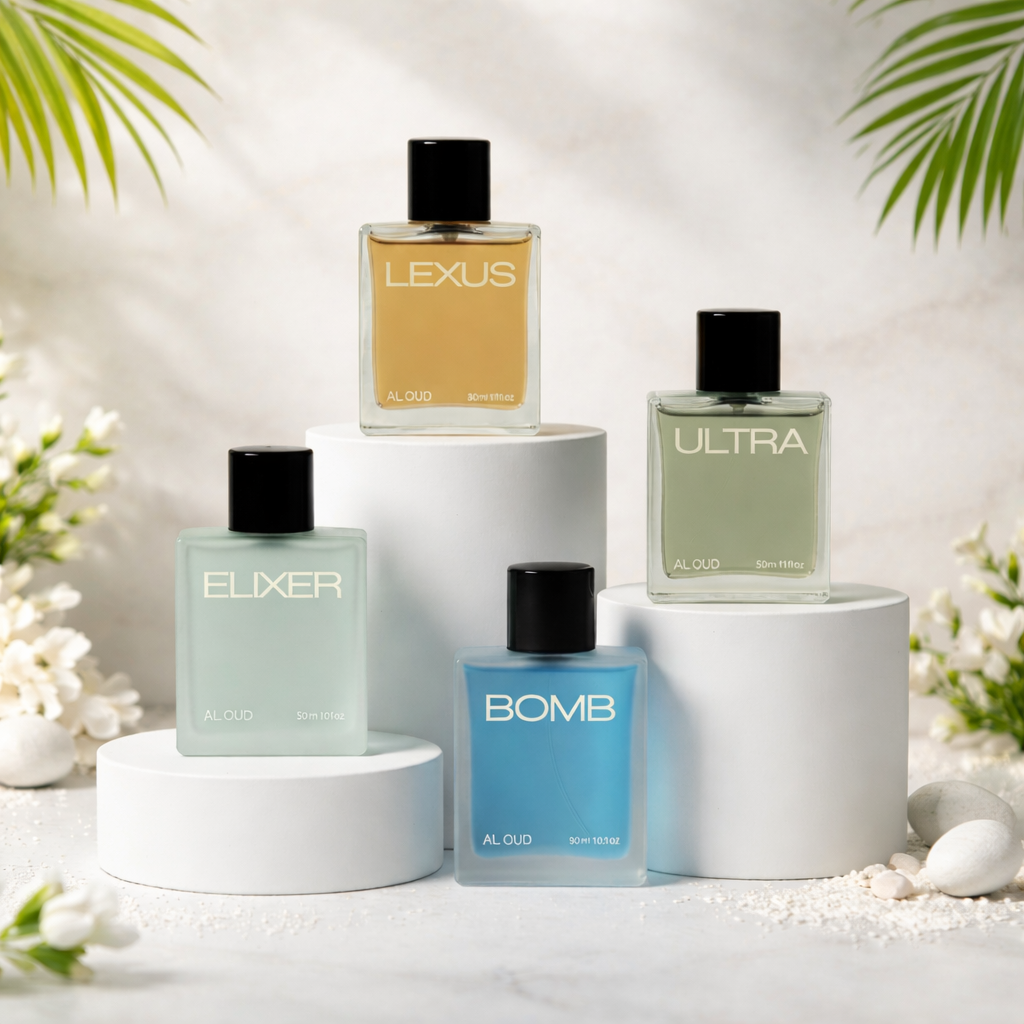 Al Oud Combo 4Pc Perfume Set Offer (Elixer,Bomb,Lexus,Ultra)