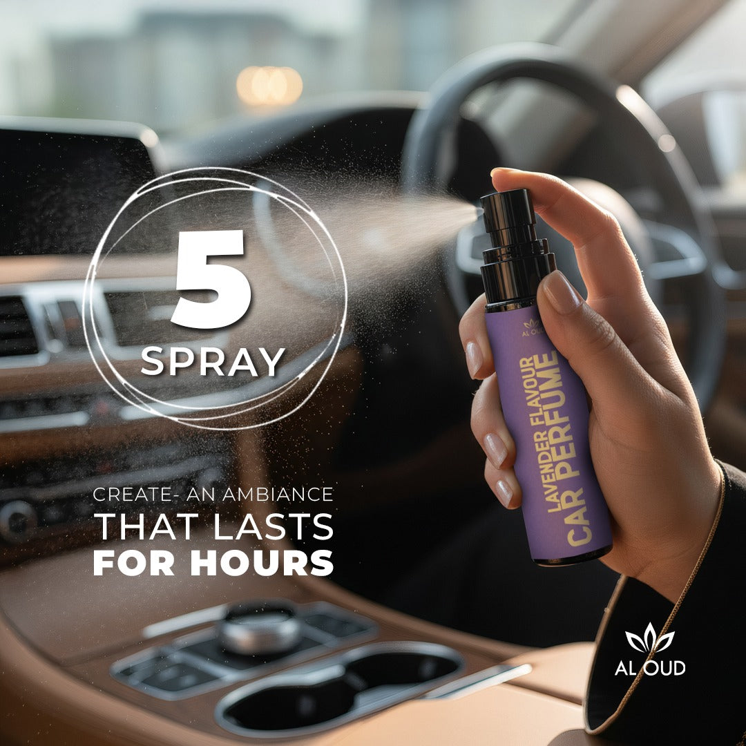 Al Oud Lavender Car Perfume | Calming, Warm & Sweet Floral Fragrance with Vanilla | 100ml