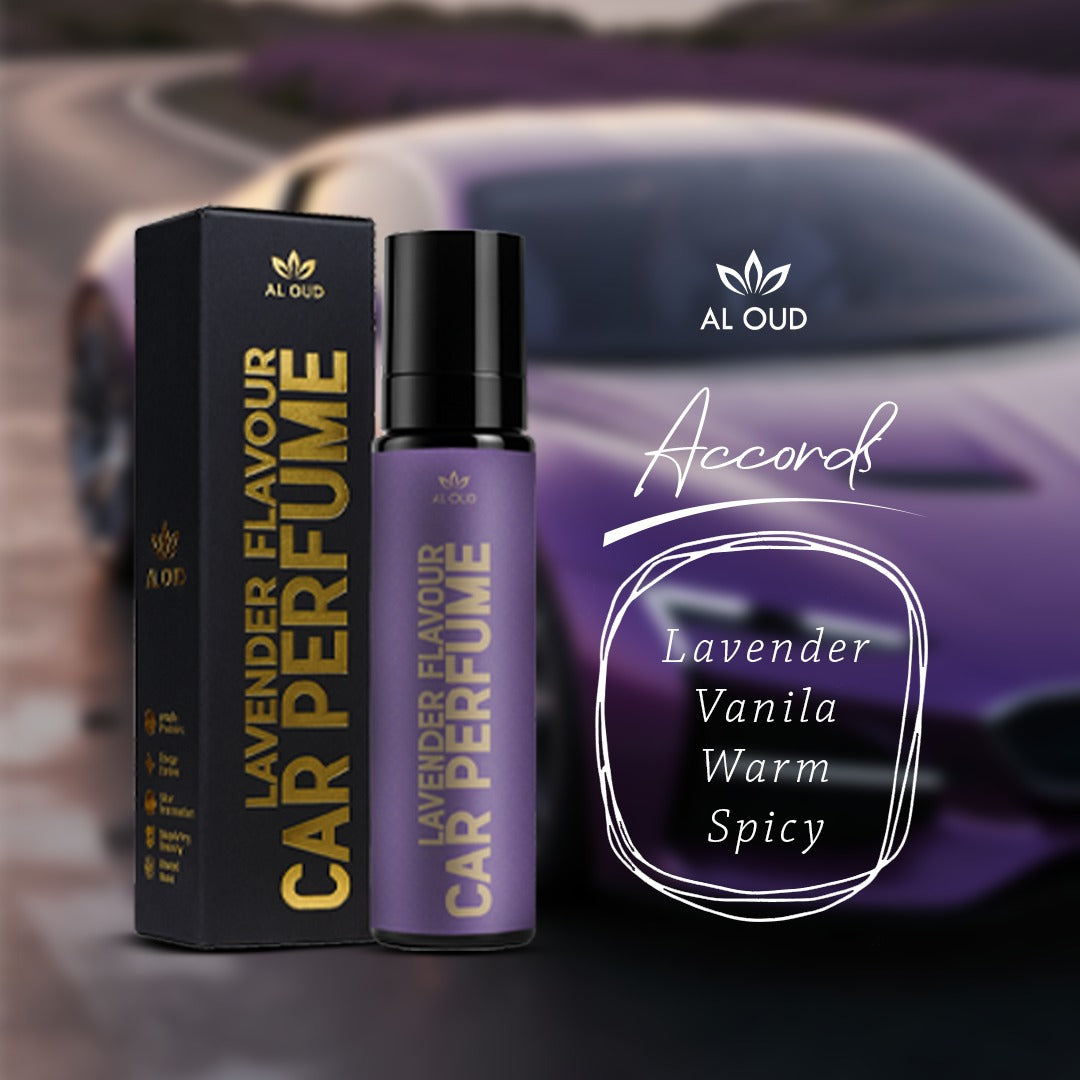 Al Oud Lavender Car Perfume | Calming, Warm & Sweet Floral Fragrance with Vanilla | 100ml