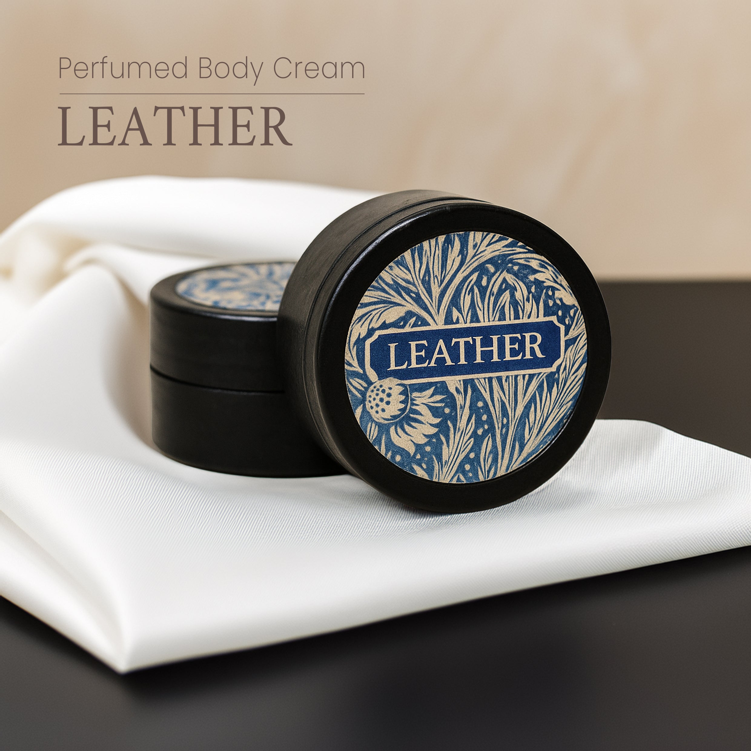 Paris Aroma Luxurious Leather Inspired Perfumed Solid Body Cream – 3 x 10gm Bold Grapefruit Leather Rosemary Scented Body Cream – Masculine Solid Cosmetic Cream