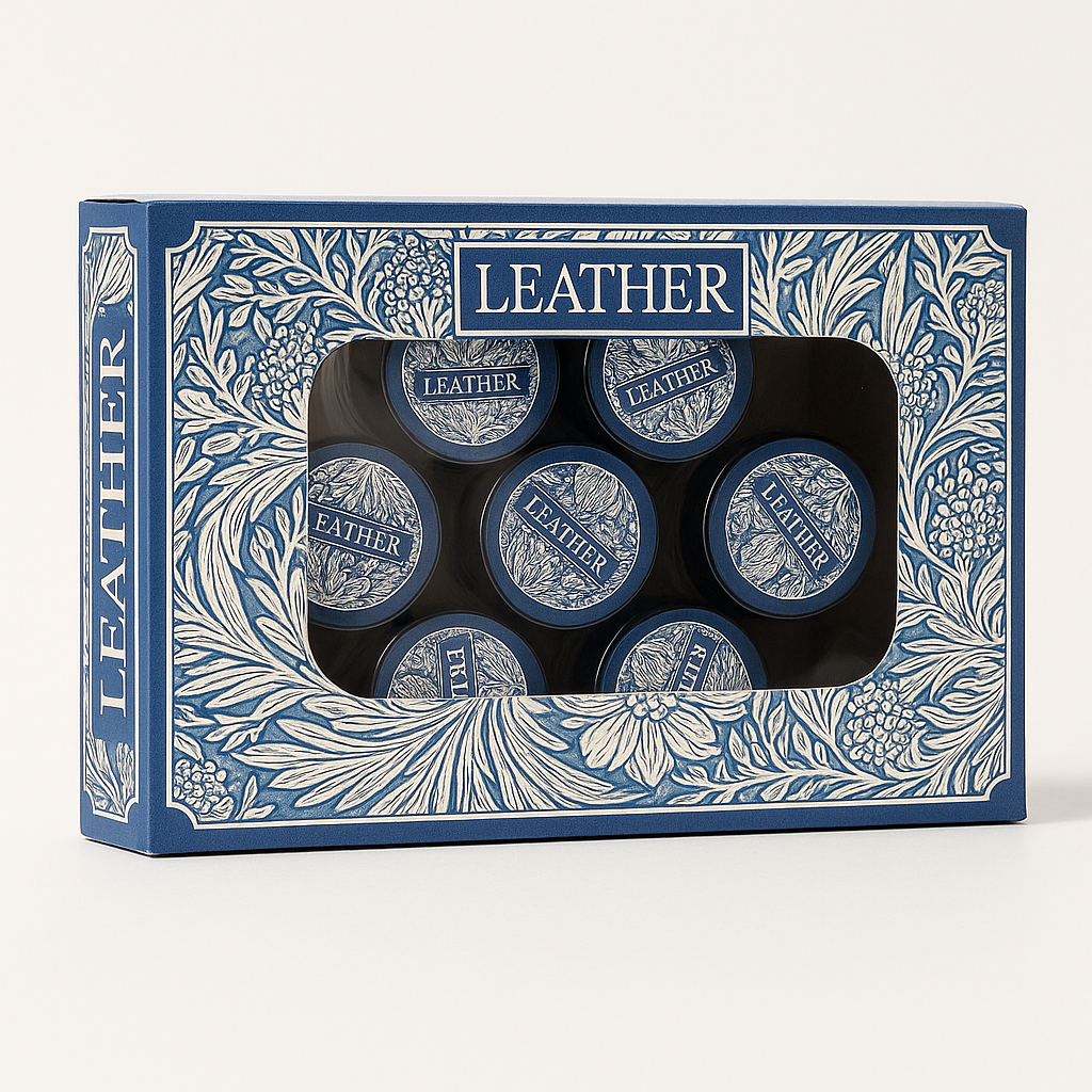 Paris Aroma Luxurious Leather Inspired Perfumed Solid Body Cream – 3 x 10gm Bold Grapefruit Leather Rosemary Scented Body Cream – Masculine Solid Cosmetic Cream