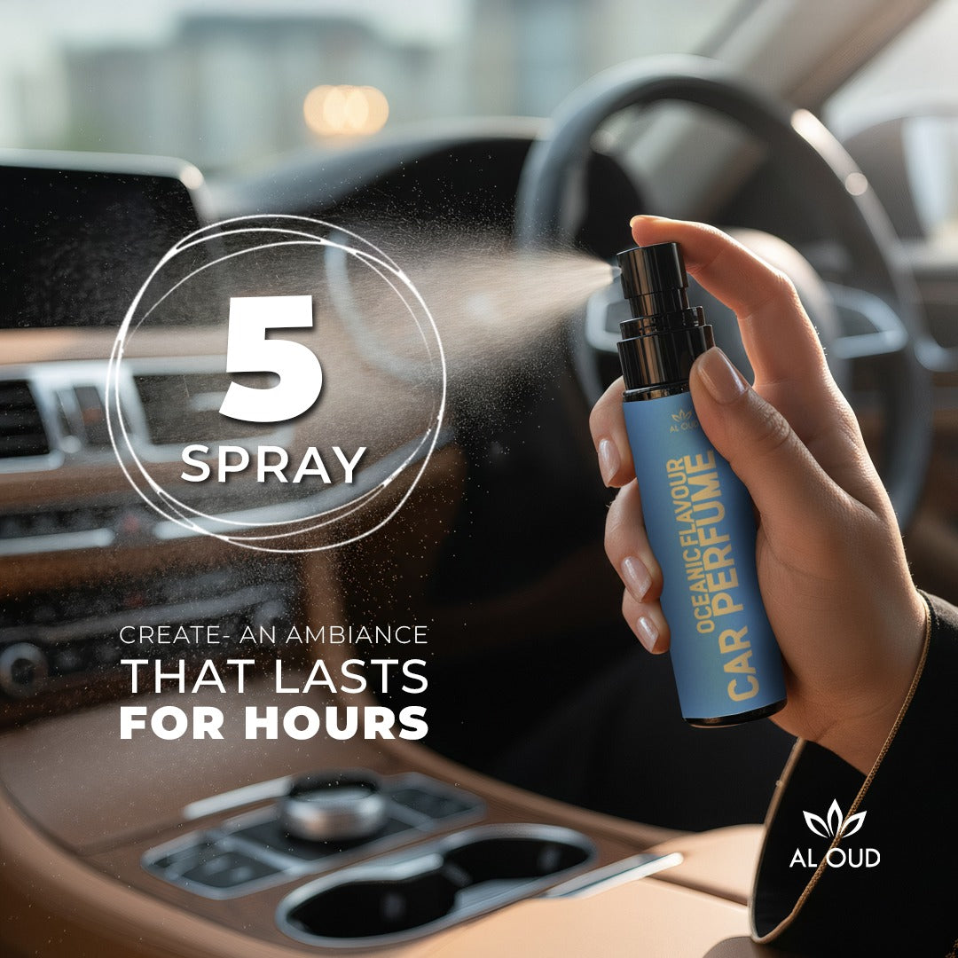 Al Oud Oceanic Car Perfume | Fresh Aquatic & Citrus Breeze Scent | Aromatic & Long-Lasting | 100ml