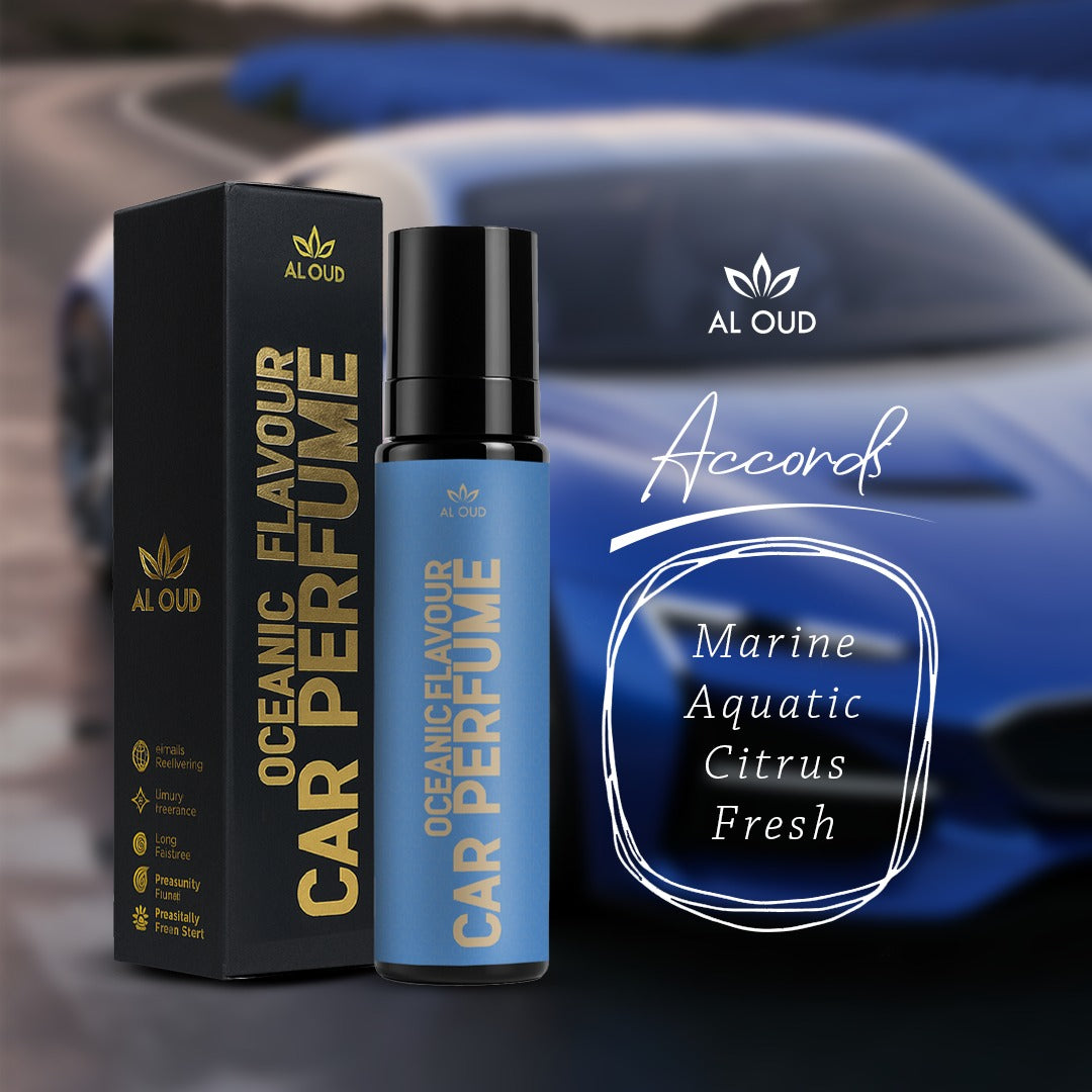 Al Oud Oceanic Car Perfume | Fresh Aquatic & Citrus Breeze Scent | Aromatic & Long-Lasting | 100ml