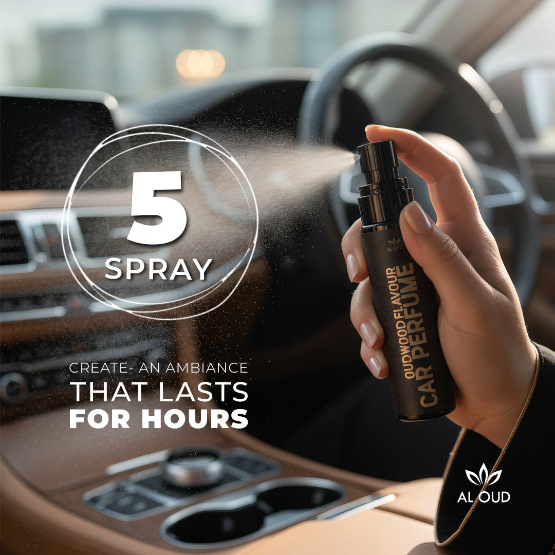 Al Oud Oudwood Luxury Car Perfume | Rich, Balsamic & Spicy Fragrance | Long-Lasting Scent | 100ml