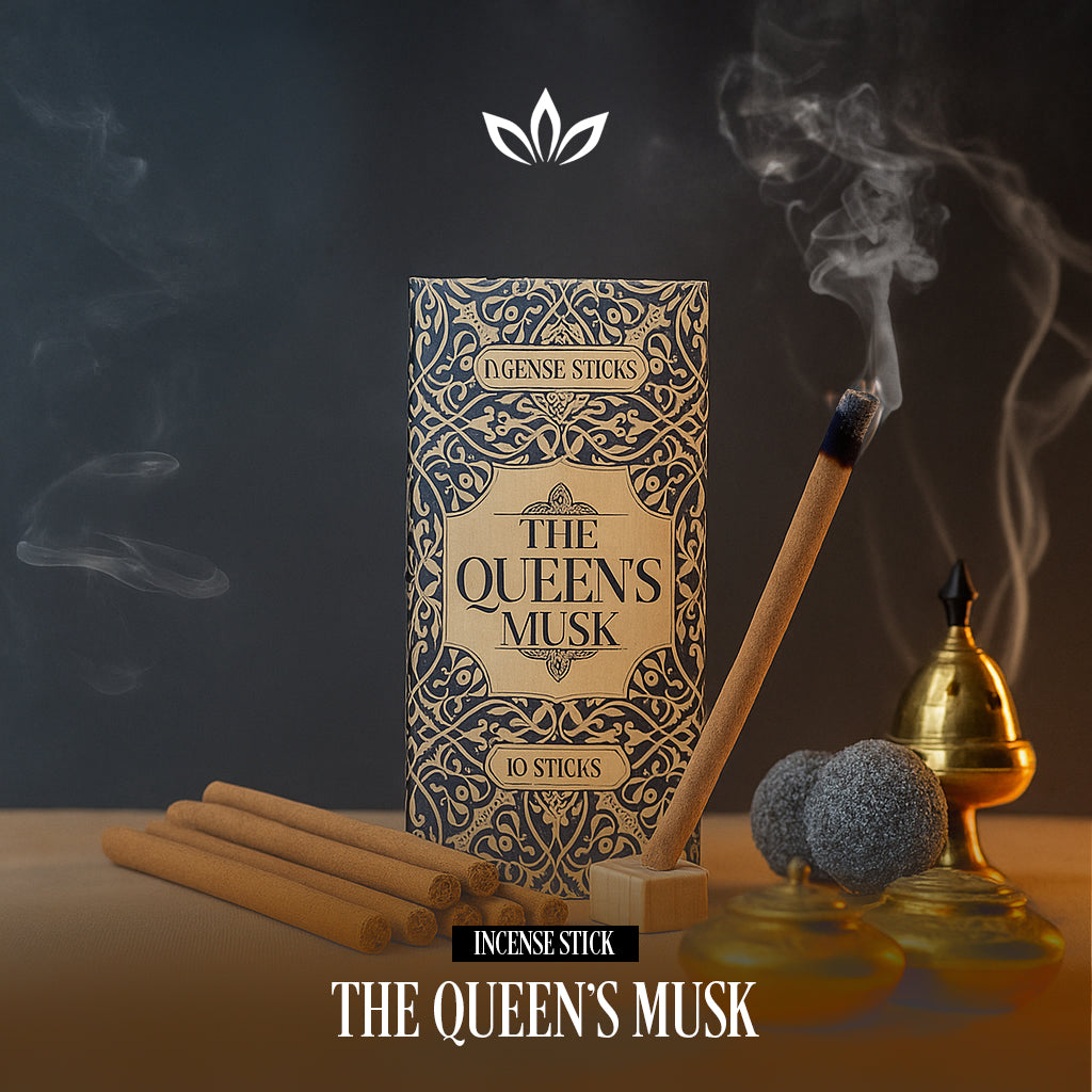 Al Oud The Queens of Musk Incense Sticks - A Regal Musky & Powdery Fragrance | Best Agarbathi for a Luxurious Ambiance