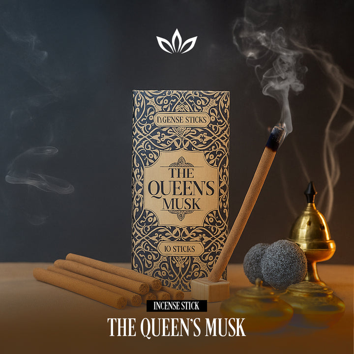Al Oud The Queens of Musk Incense Sticks - A Regal Musky & Powdery Fragrance | Best Agarbathi for a Luxurious Ambiance