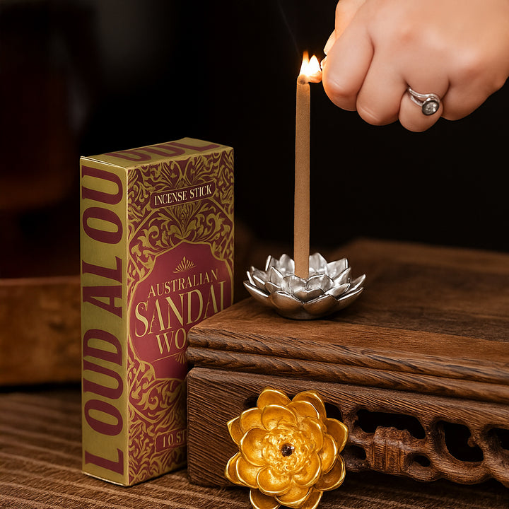 Al Oud Australian Sandalwood Incense Sticks - Classic Sandal & Saffron | Pure Agarbathi for Meditation & Relaxation