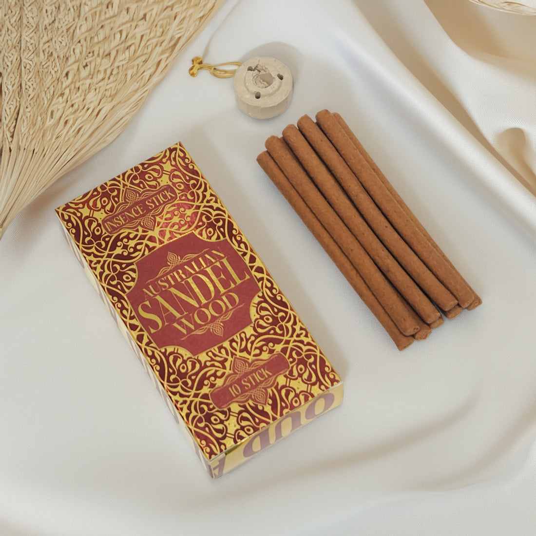 Al Oud Australian Sandalwood Incense Sticks - Classic Sandal & Saffron | Pure Agarbathi for Meditation & Relaxation
