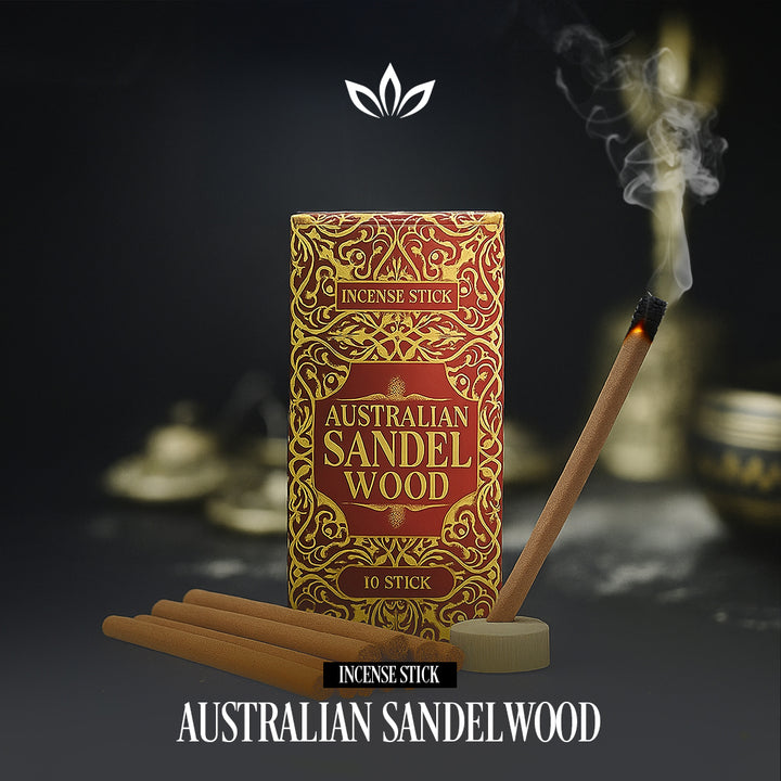 Al Oud Australian Sandalwood Incense Sticks - Classic Sandal & Saffron | Pure Agarbathi for Meditation & Relaxation