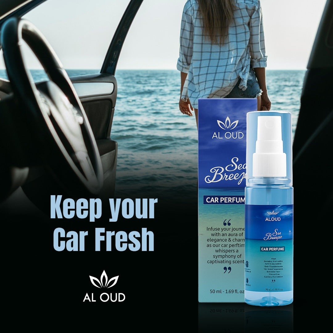 Al Oud Car Perfume 50ml – Sea Breeze | Fresh Long-Drive Car Fragrance