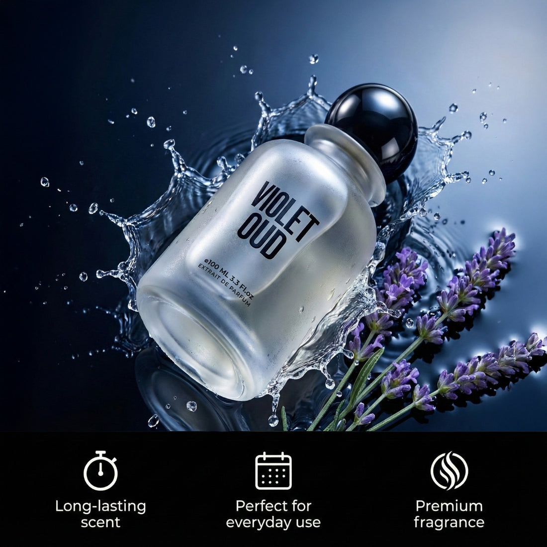 Violet Oud Luxury Parfum – A Sophisticated Blend of French Lavender & Rare Agarwood
