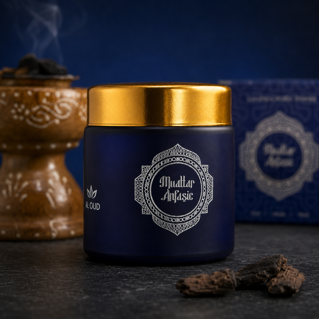 AL OUD Muattar Anfasic Combo – 40g with Burner & Accessories