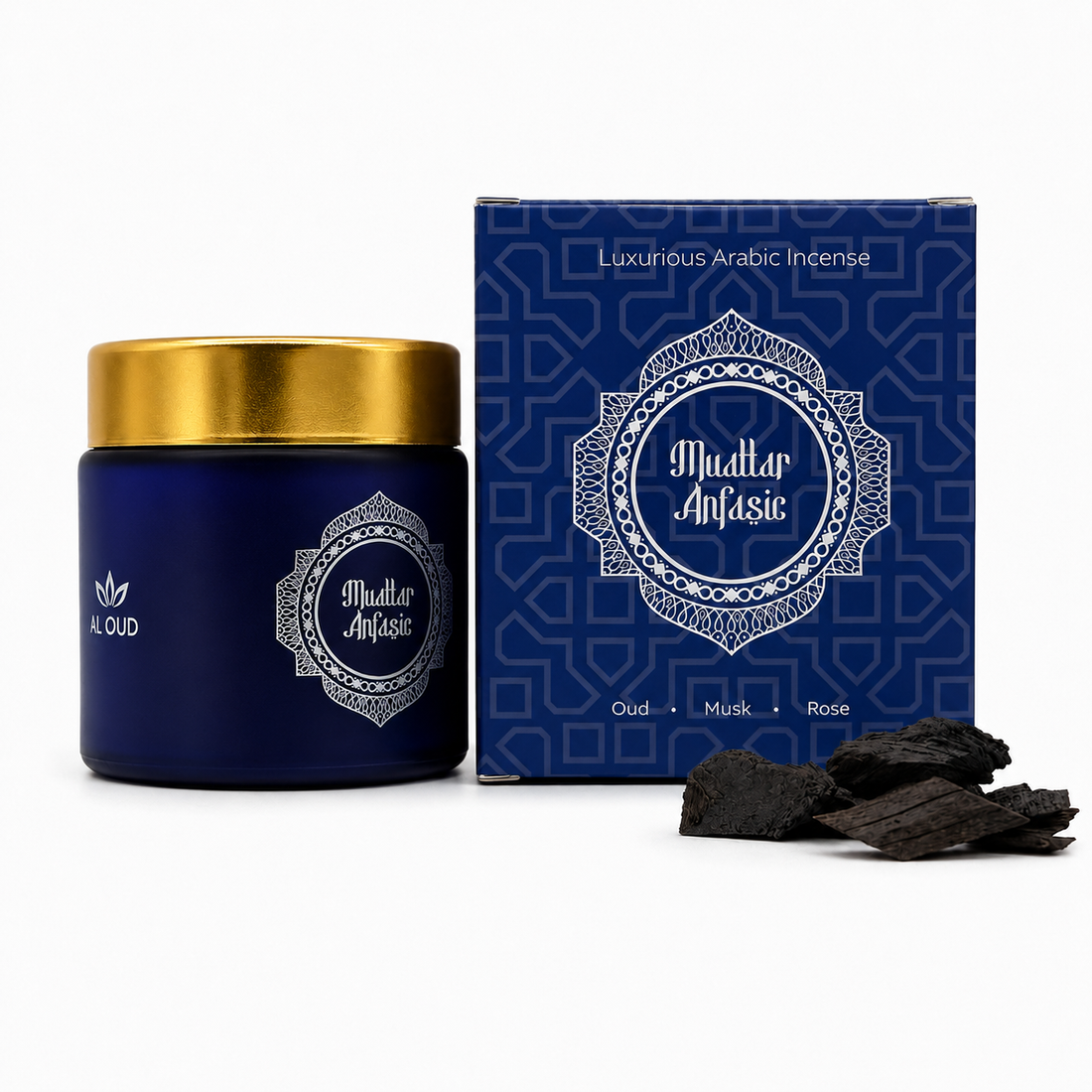 AL OUD Muattar Anfasic Combo – 40g with Burner & Accessories