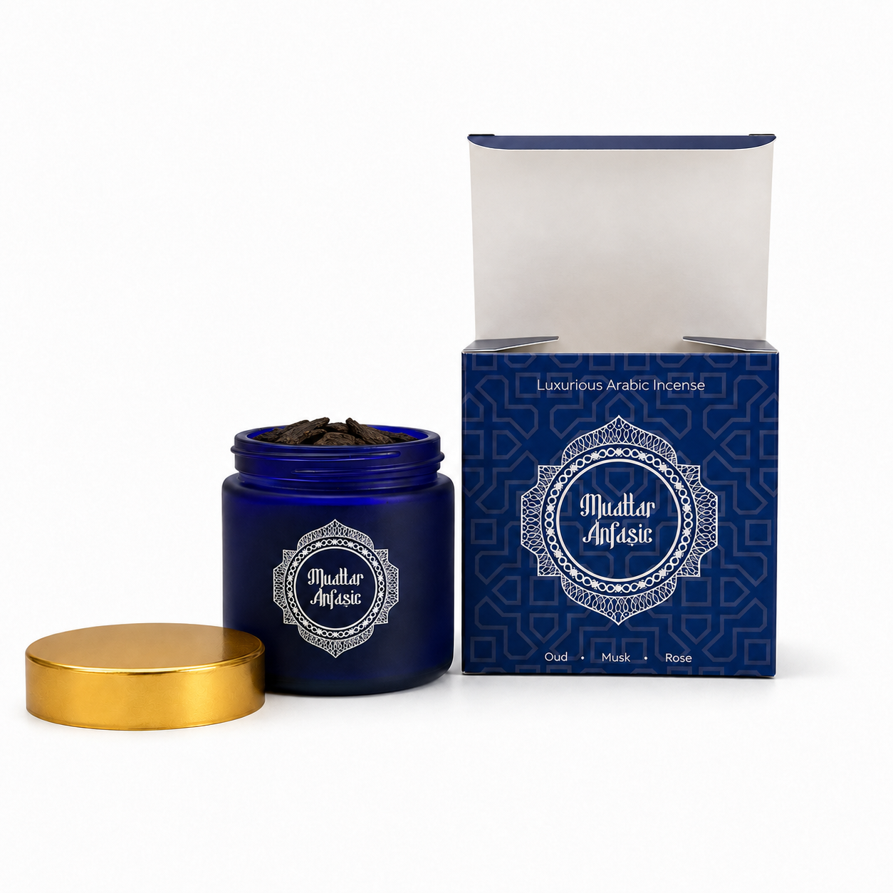 AL OUD Muattar Anfasic Combo – 40g with Burner & Accessories