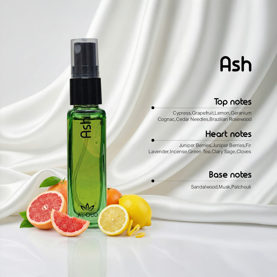 Aloud Ash Unisex Pocket Perfume (8ml) | Long-Lasting Travel-Friendly Woody Aromatic Fragrance
