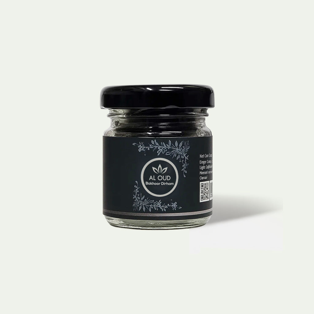 Al Oud Dirham Bakhoor – Traditional Oud & Spice Blend – 20g Jar
