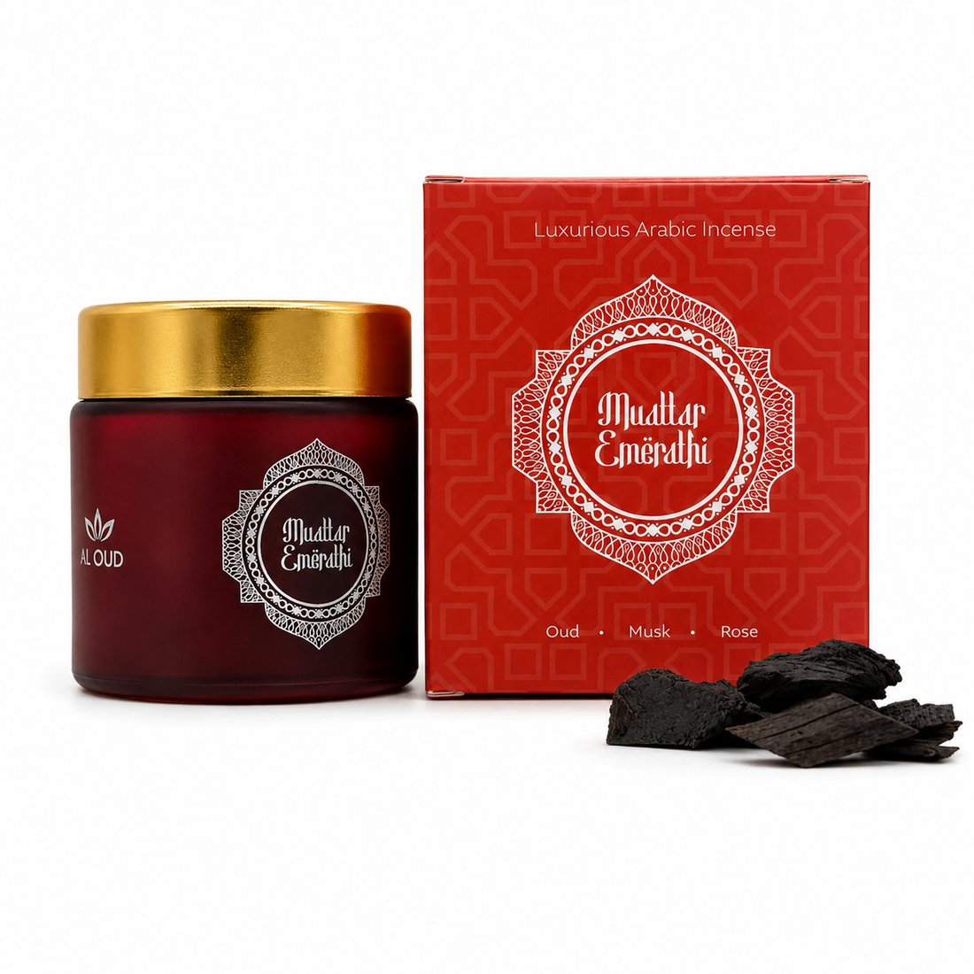 AL OUD Muattar Emerathi Combo – 40g with Burner & Accessories