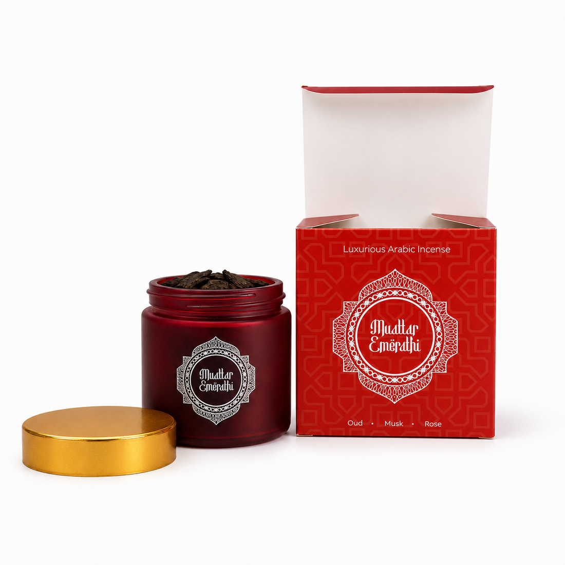 AL OUD Muattar Emerathi Combo – 40g with Burner & Accessories