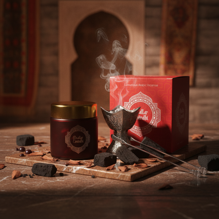 AL OUD Muattar Emerathi Combo – 40g with Burner & Accessories
