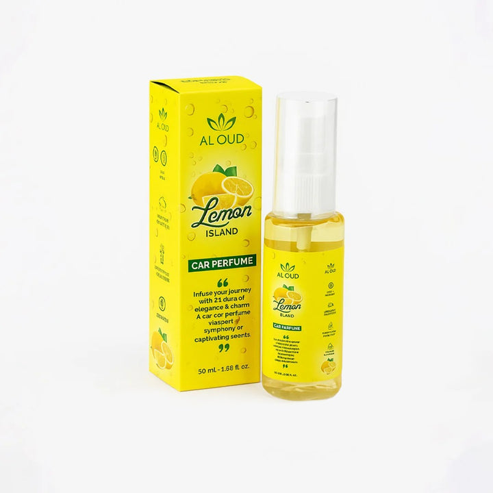 Al Oud Car Perfume 50ml – Lemon Island | Long-Lasting Car Air Freshener